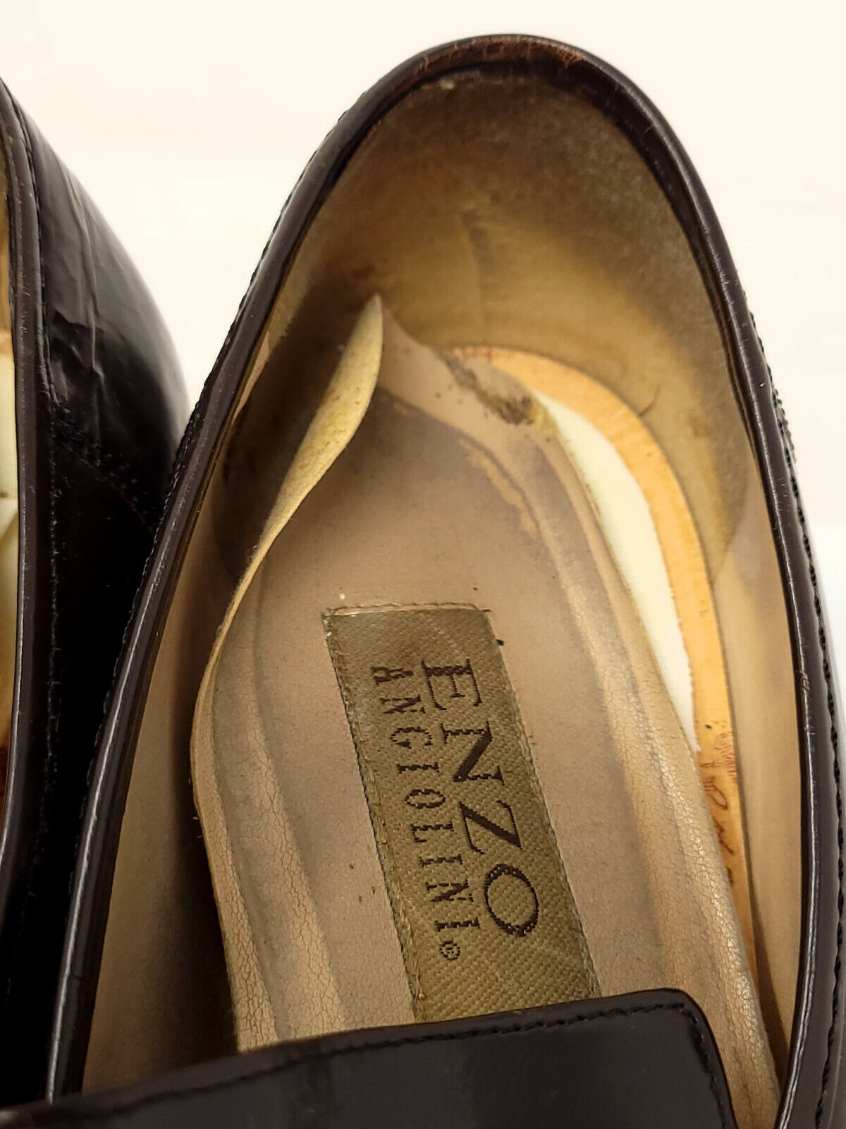Enzo Angiolini Eadanette Brown leather 8M Loafers Pumps Classic 8M - Pre-owned