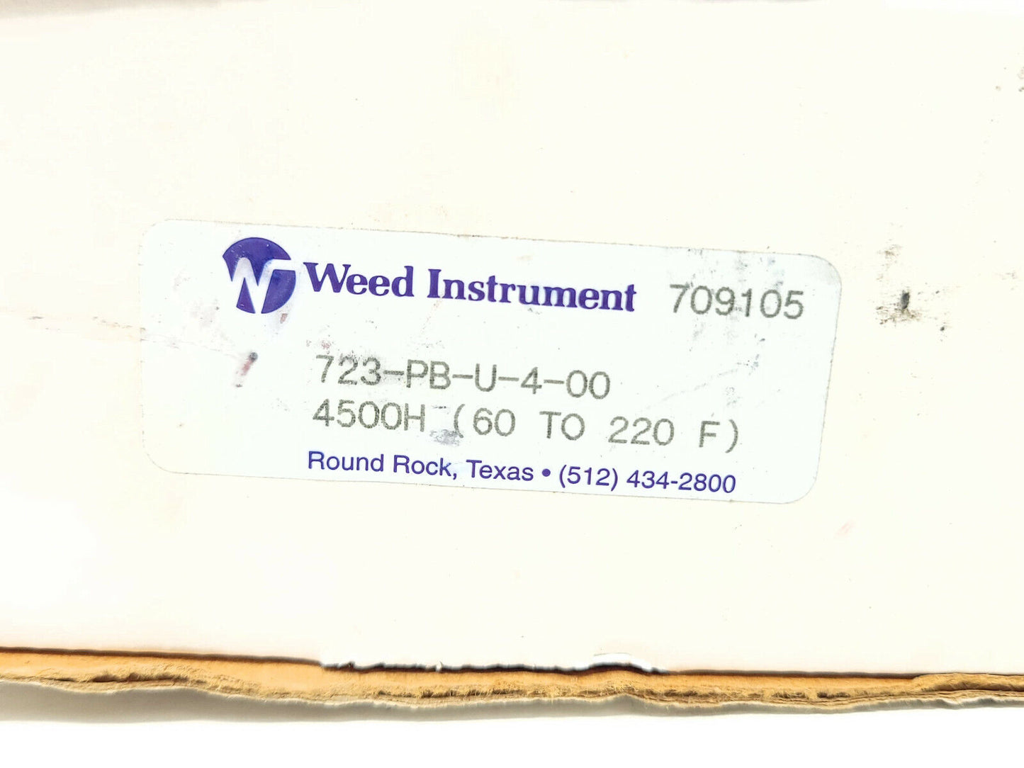 Weed Instrument 723-PB-U-4-00 Temperature Sensor 4500H- 60 to 220 F - NEW IN BOX