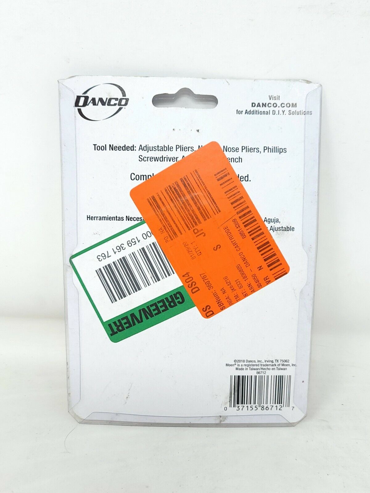 Danco Core Puller For Moen Cartridges # 86712 - For Brass, Plastic & Posi-Temp