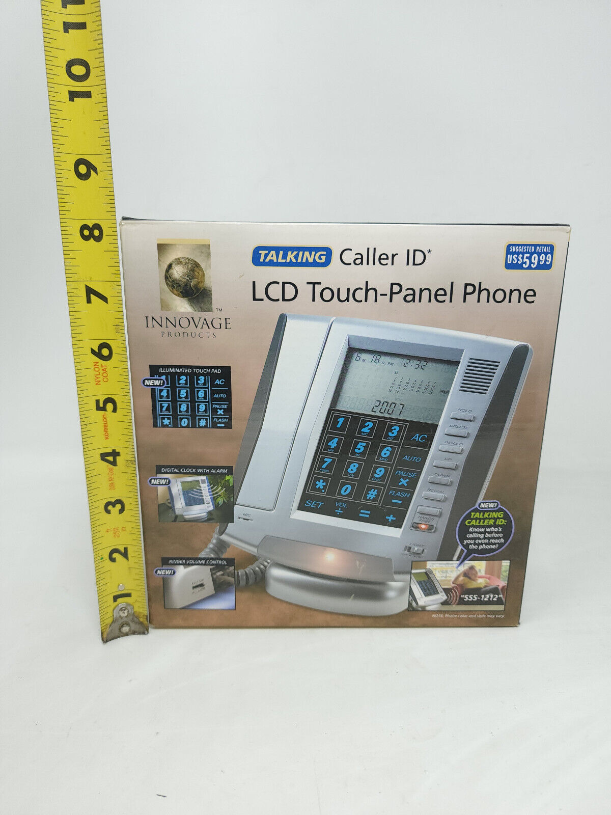 Innovage Phone Talking Caller ID LCD Touch Panel Land Line - NEW OPEN BOX