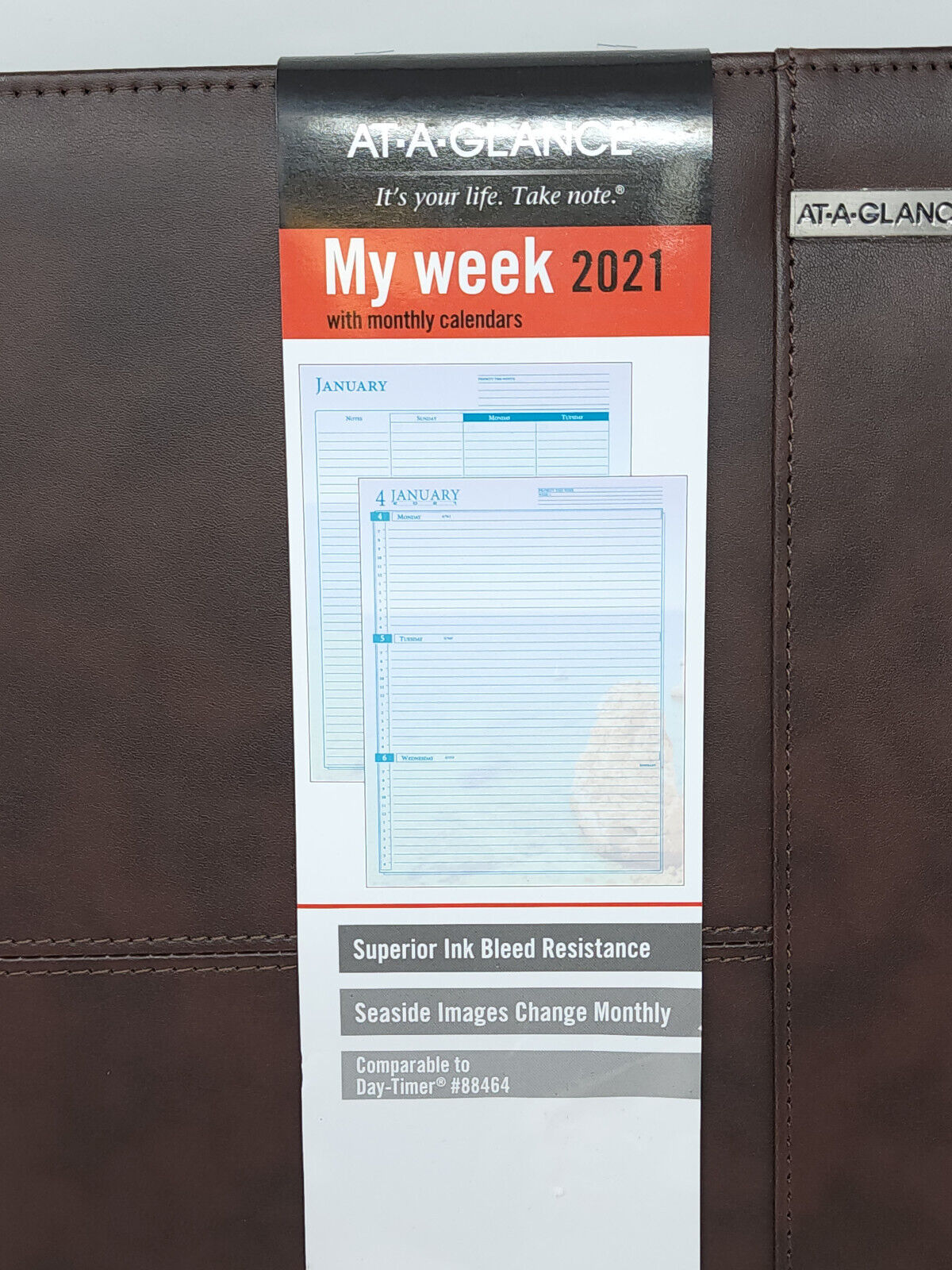 At-A-Glance - Faux Leather Planner Cover with Notepad - NO CALENDAR INSERTS