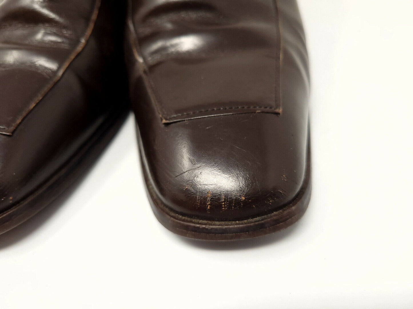 Enzo Angiolini Eadanette Brown leather 8M Loafers Pumps Classic 8M - Pre-owned