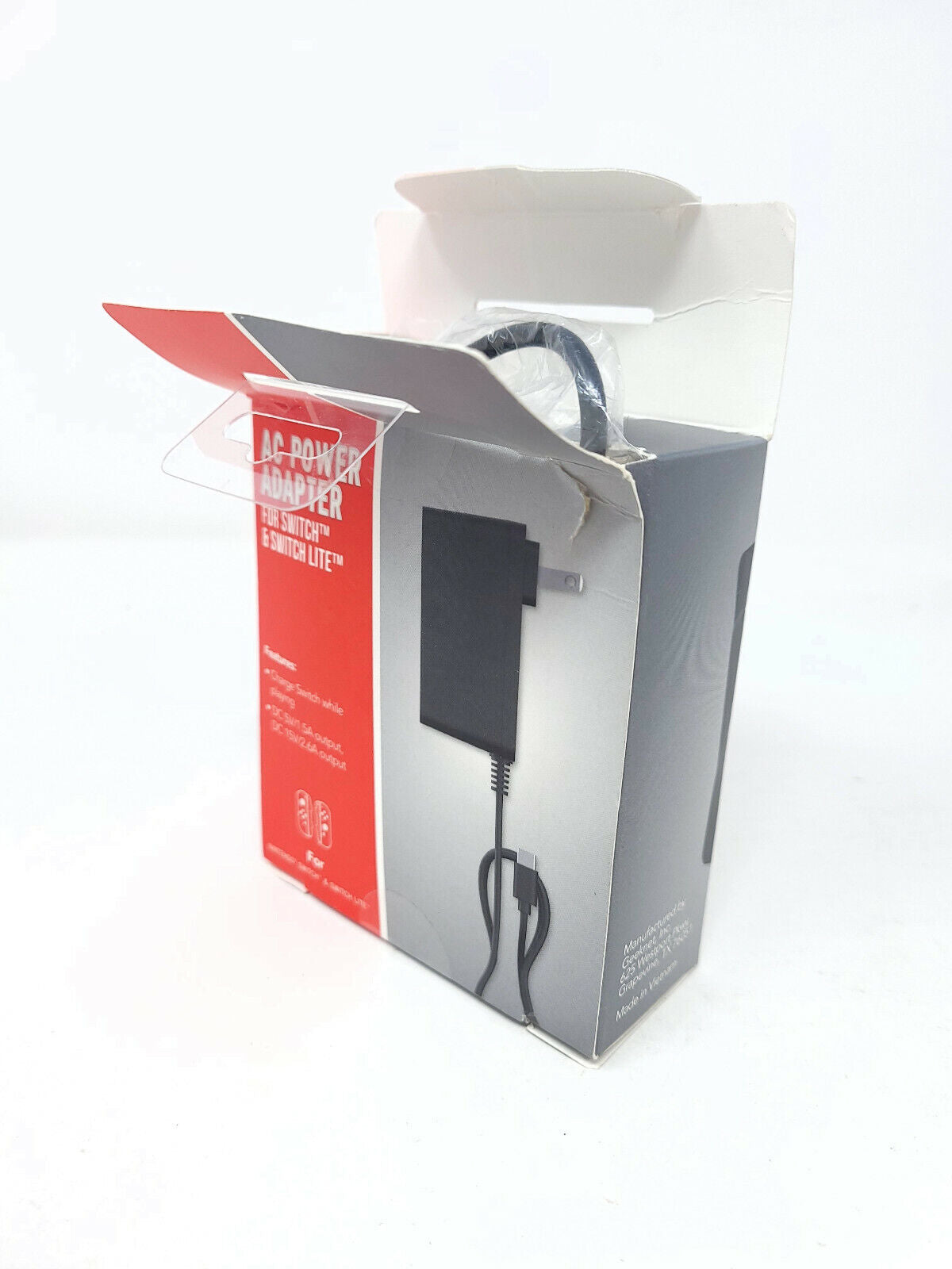 Play Gaming AC Power Adapter for Nintendo Switch & Switch Lite 5ft - Open Box