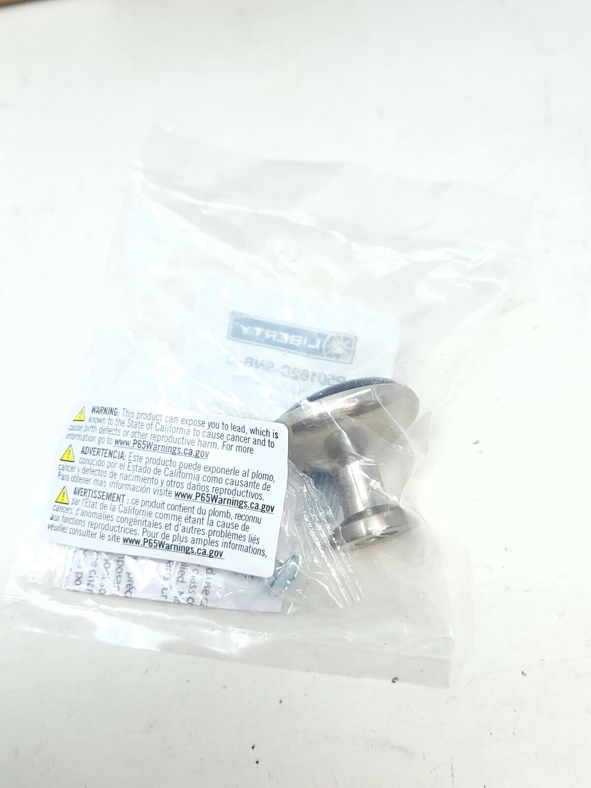 Lot Of 12x Liberty P50162C-SNB-C Satin Nickel & Black 1-3/16" Cabinet Knob -OPEN