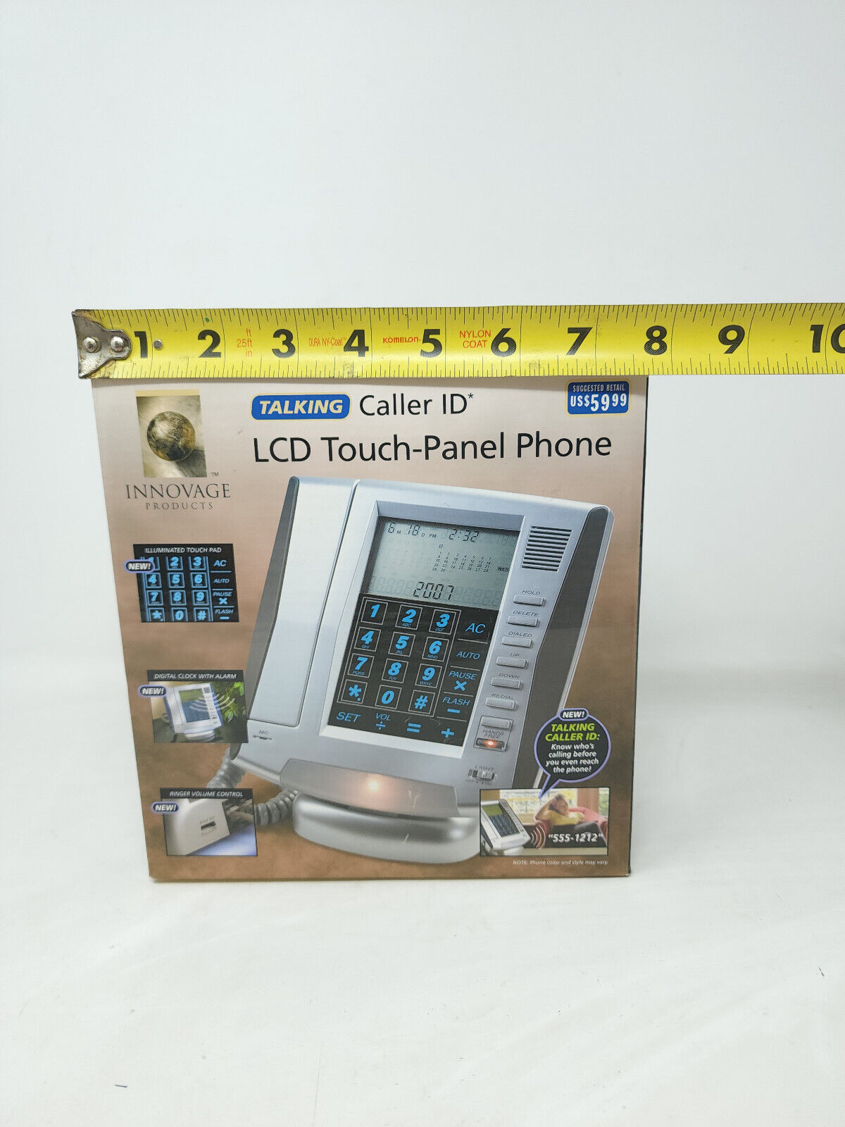 Innovage Phone Talking Caller ID LCD Touch Panel Land Line - NEW OPEN BOX