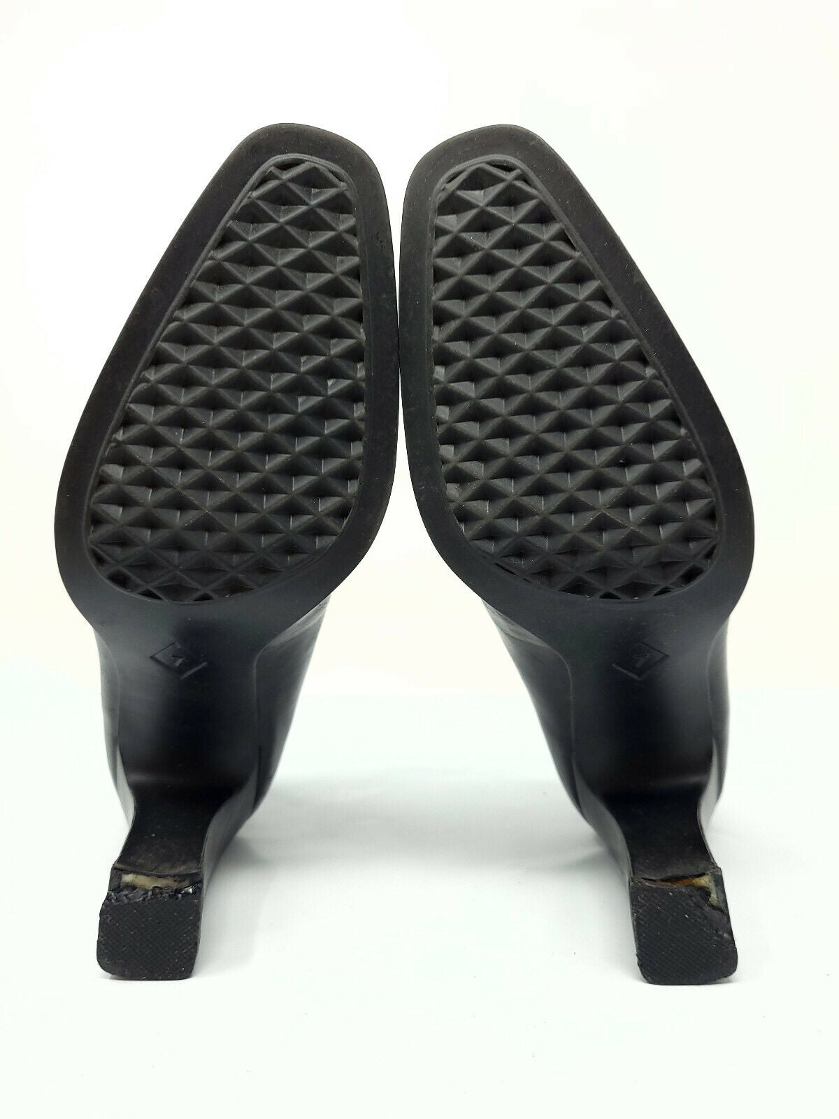 Aerosoles Womens Size 7 Black Leather Slip On 2.5" Heel Pumps