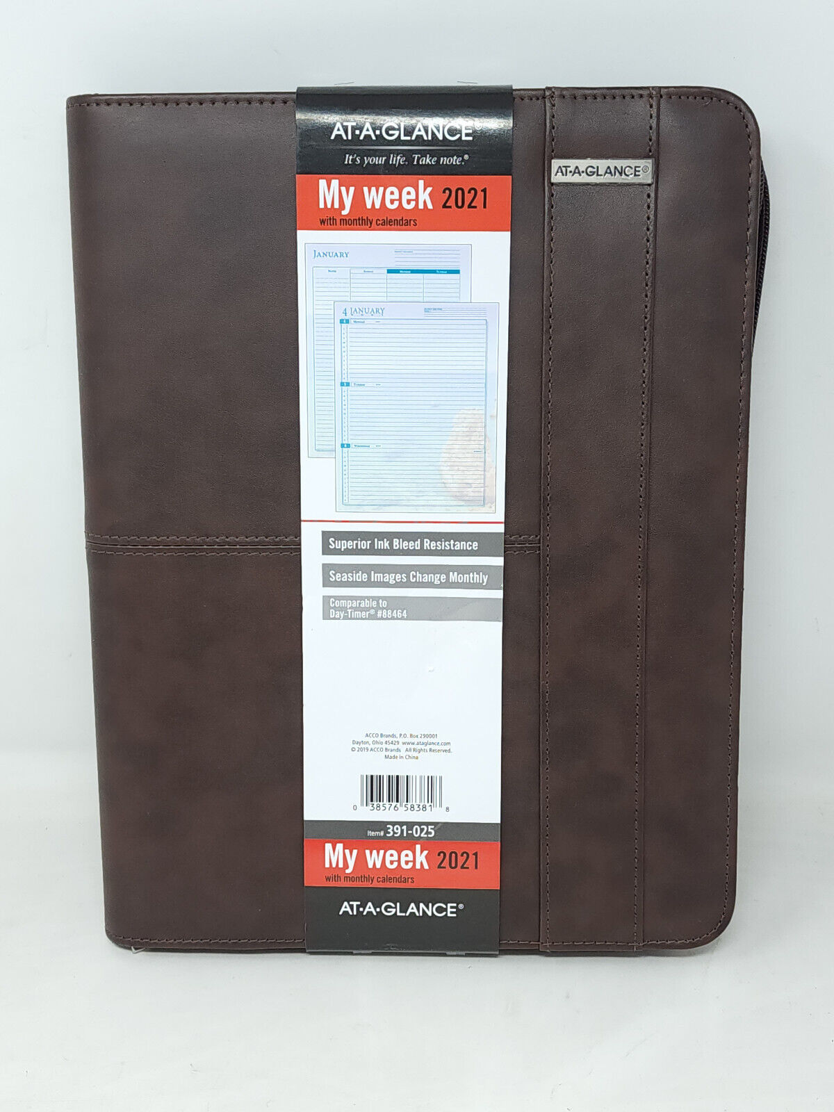 At-A-Glance - Faux Leather Planner Cover with Notepad - NO CALENDAR INSERTS