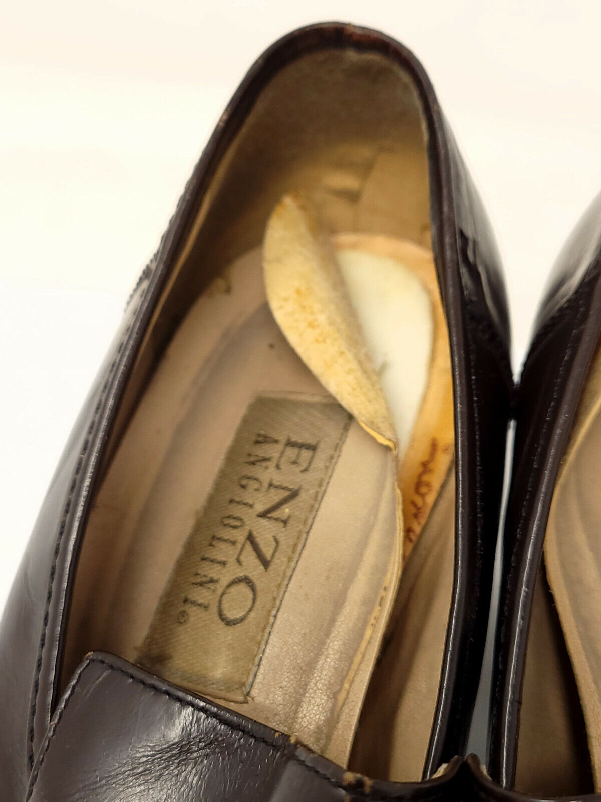 Enzo Angiolini Eadanette Brown leather 8M Loafers Pumps Classic 8M - Pre-owned