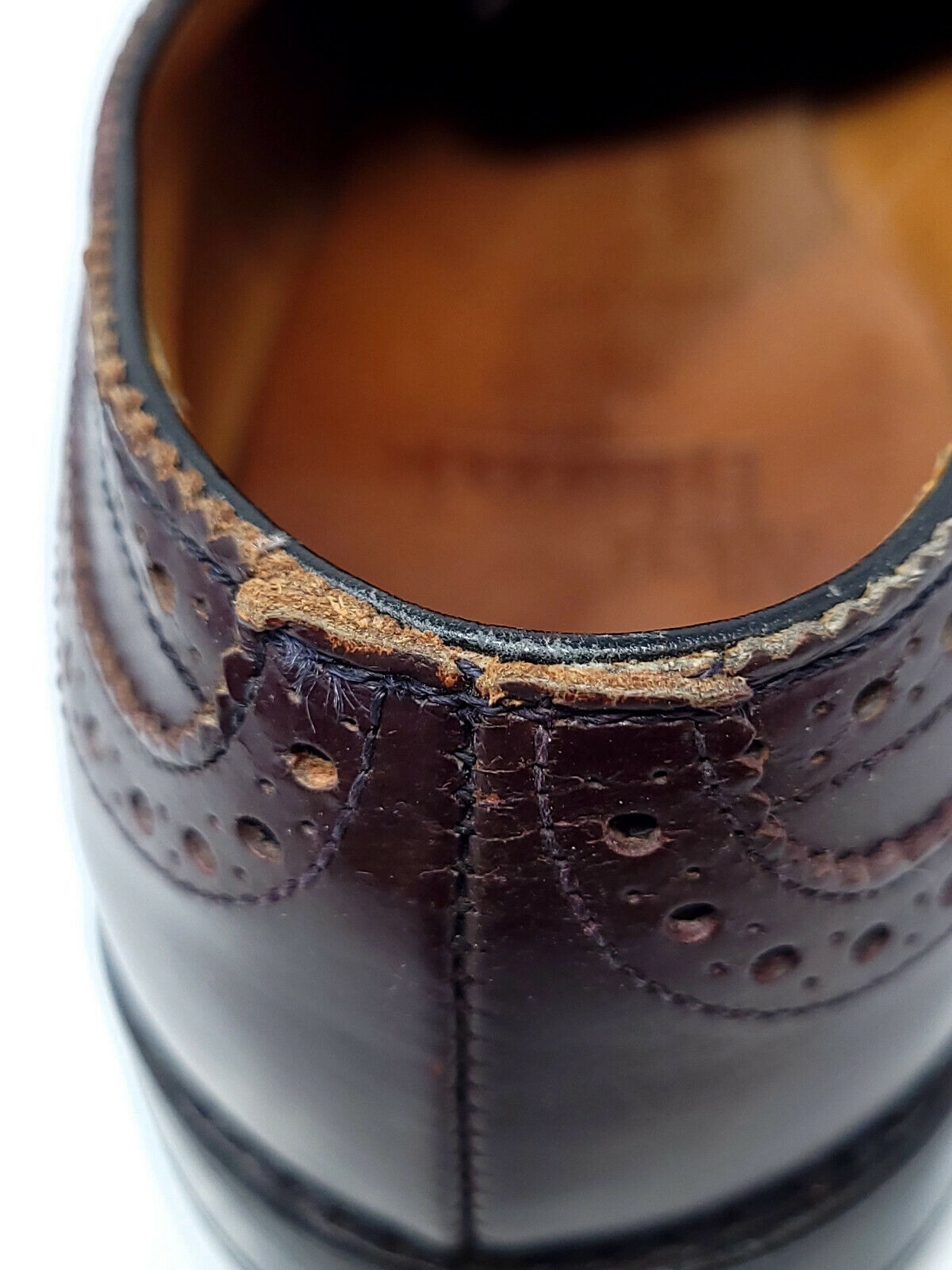 Allen Edmonds Sanford shoes Burgundy Leather Size 10.5 C - 73736 - Pre-owned