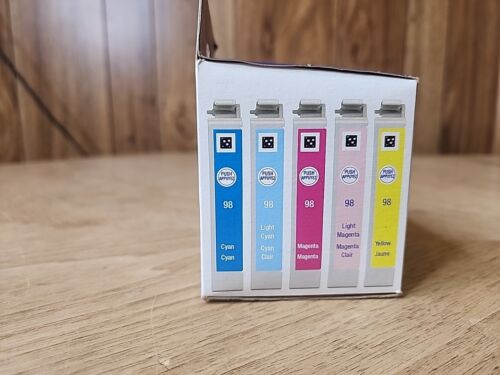 Genuine Epson 98 Five Pack T098920 High Capacity Color Ink Cartridges OEM EXP 2023