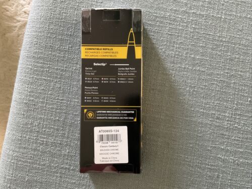 Cross Classic Century Brushed Chrome Gel Ink Pen AT0085S-124 NEW L6A