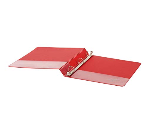 Office Depot Brand Red 1 1/2 in. Letter Size Round Ring Durable 3 Ring Binder