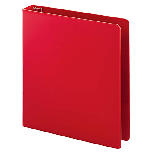 OfficeMax Durable Reference Binders with Round Ring 1-1/2". Red