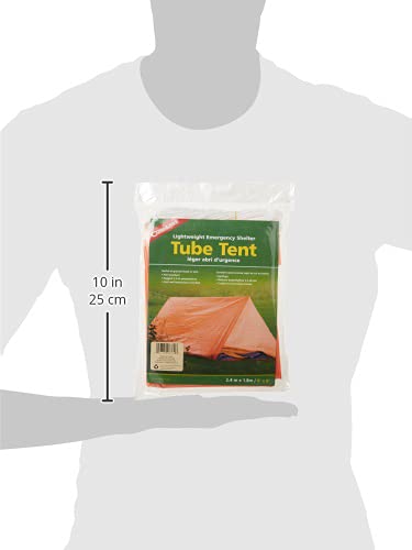 Coghlan's Emergency Tube Tent Orange ,8' x 5' x 2.5'