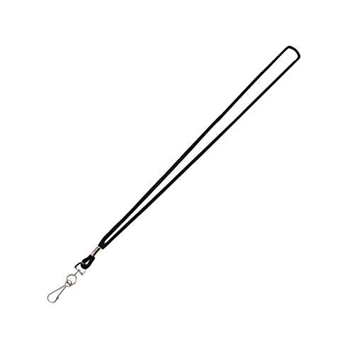 Office Depot® Brand Lanyards, Black, Pack Of 10
