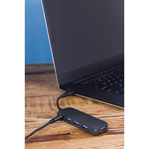 ATIVA 4-Port USB 3.0 Charging Hub, Black, 41513