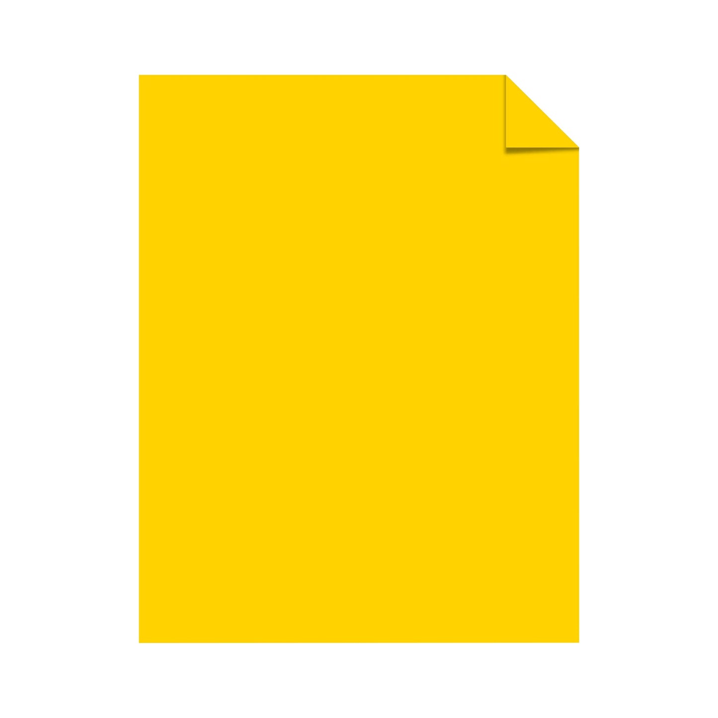 Astrobrights(R) Cover Stock, 8 1/2in. x 11in., 65 Lb, Solar Yellow, Pack Of 250 Sheets, 21738