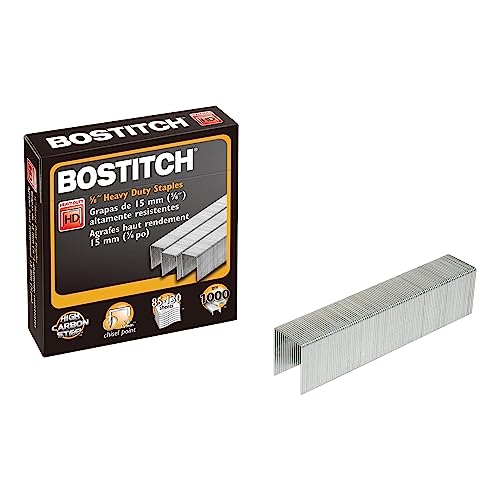 Bostitch® Premium Heavy Duty Staples, 5/8" Full Strip, Box of 1,000