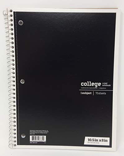 Office Depot College Ruled Spiral Notebooks Set of 4 Assorted