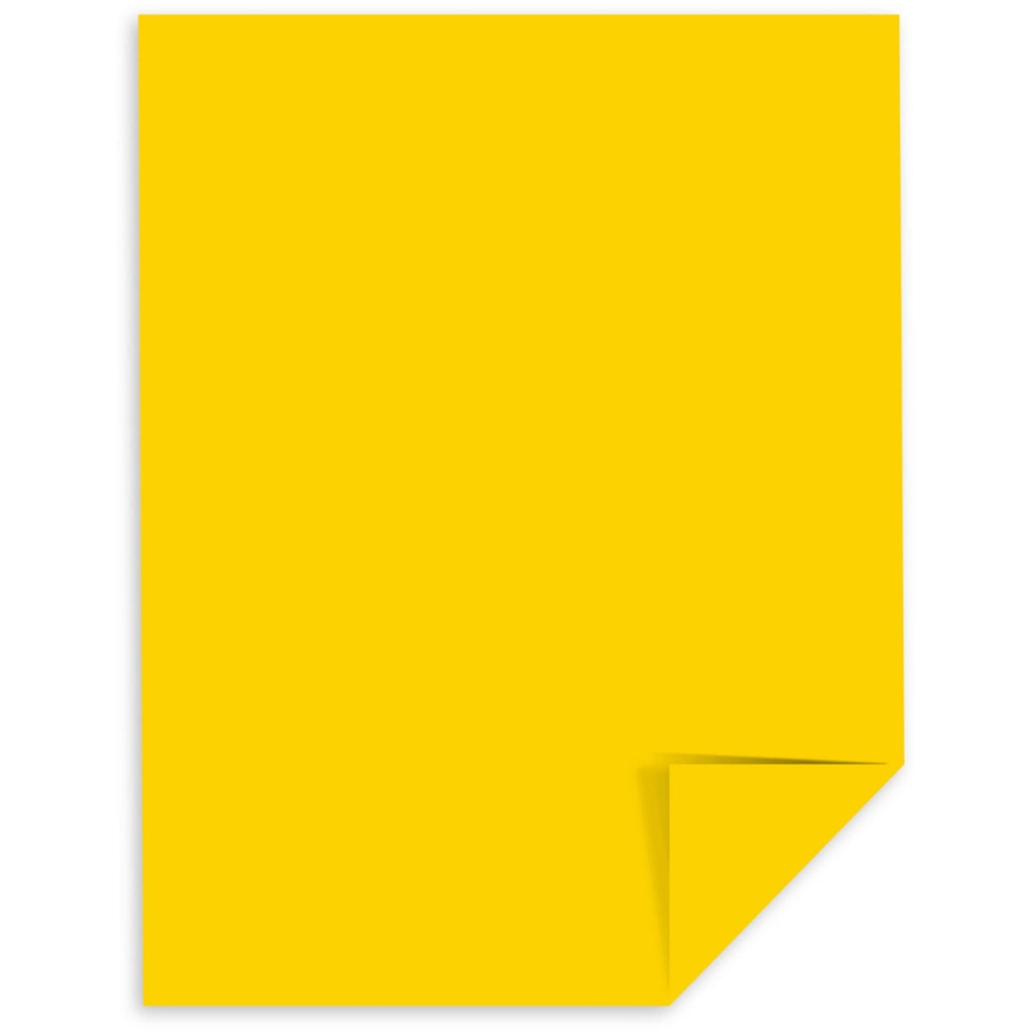 Astrobrights(R) Cover Stock, 8 1/2in. x 11in., 65 Lb, Solar Yellow, Pack Of 250 Sheets, 21738