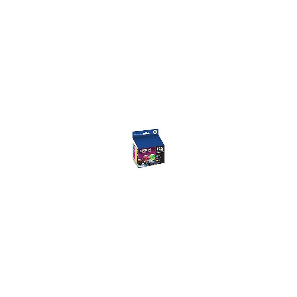 EPSON 125 DURABrite Ultra Ink Black & Color Cartridge Combo Pack For Stylus NX-125, NX-127, NX-130, NX-230, NX-420, NX-530, NX-625, WorkForce WF-320, WF-323, WF-325, WF-520
