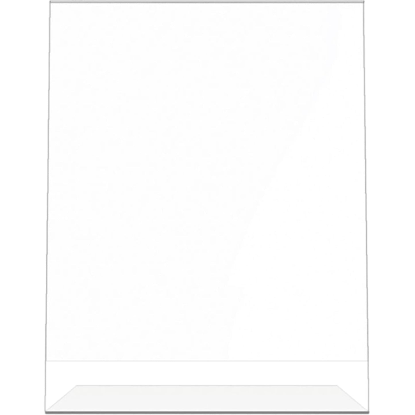 Office Depot Slanted Sign Holder, Vertical, 11in.H x 8 1/2in.W, Clear, 274457