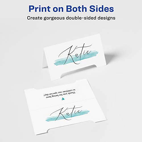 Avery Printable Arched Tent Cards with Sure Feed Technology