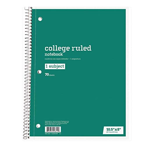 Office Depot College Ruled Spiral Notebooks Set of 4 Assorted