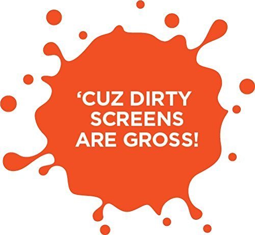 WHOOSH! Award-Wining Screen Cleaning – Safe for all screens – Smartphones, iPads, Eyeglasses, Kindle, LED, LCD & TVs – Includes 1 unit of 100 ml/3.4 fl oz +1 Premium Microfiber Cloth