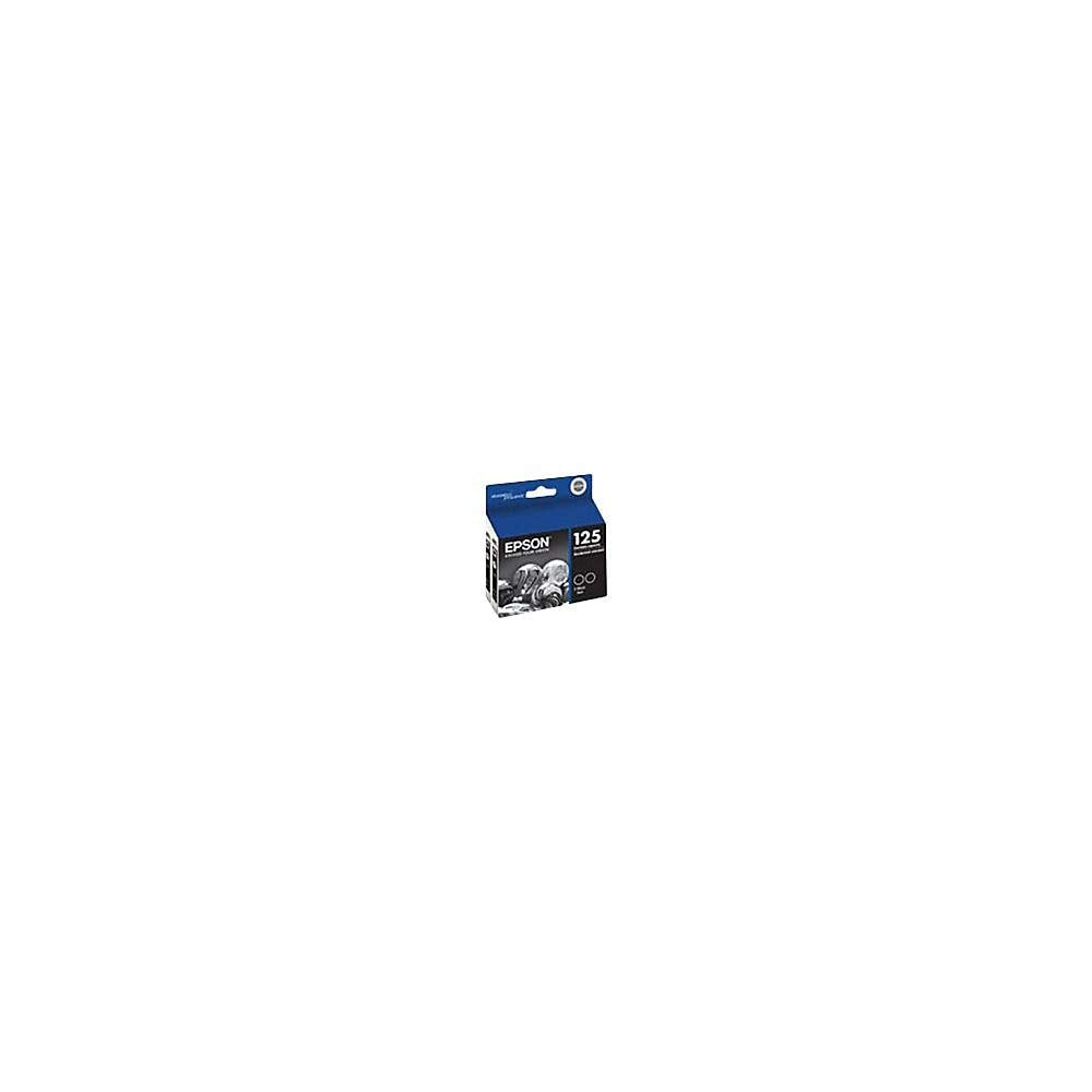EPSON 125 DURABrite Ultra Ink Standard Capacity Black Dual Cartridge (T125120-D2) Works with Stylus NX-125, NX-127, NX-130, NX-230, NX-420, NX-530, NX-625, WorkForce WF-320, WF-323, WF-325, WF-520