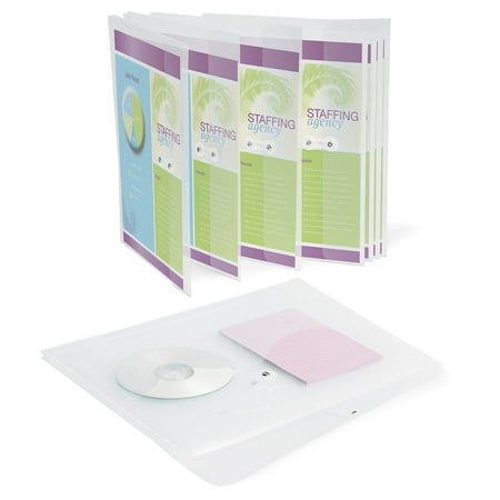 Office Depot Poly String Envelopes Letter Size Clear Pack Of 10 9106