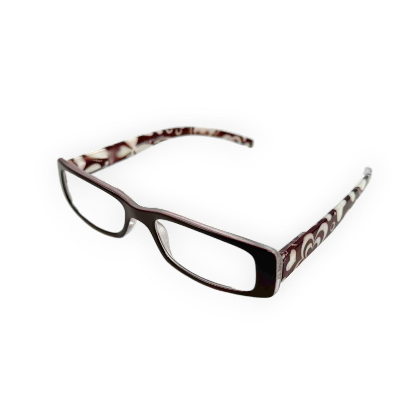 ICU Eyewear Wink +1.25 Magnification Reading Glasses (20220101 Brown Floral)