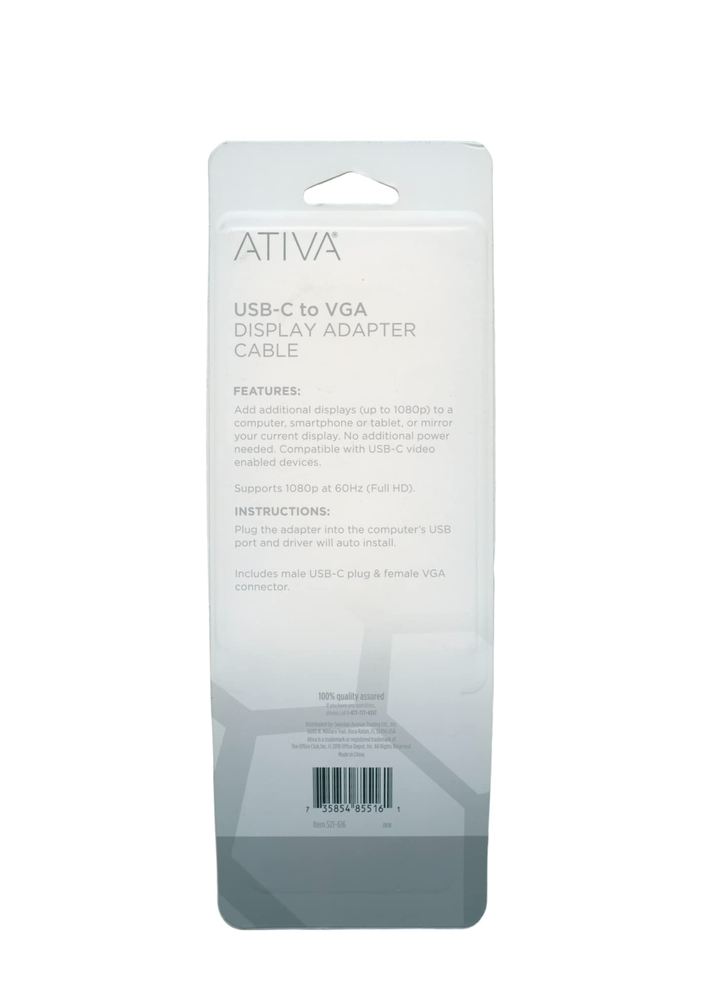 ATIVA HDMI to Mini & Micro HDMI Adapter, Black, 27525 – Versatile 3-in-1 High-Speed Video Solution