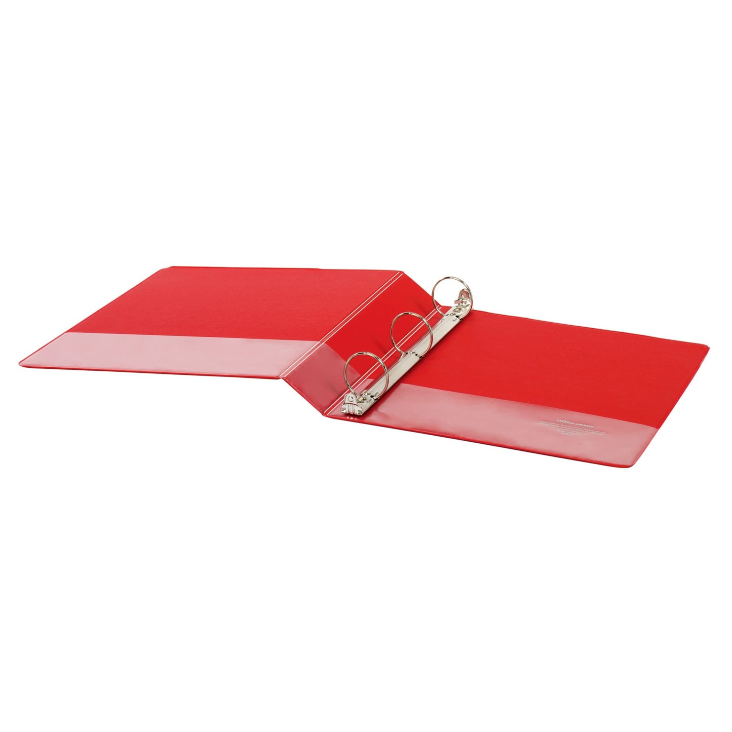OfficeMax Durable Reference Binders with Round Ring 1-1/2". Red