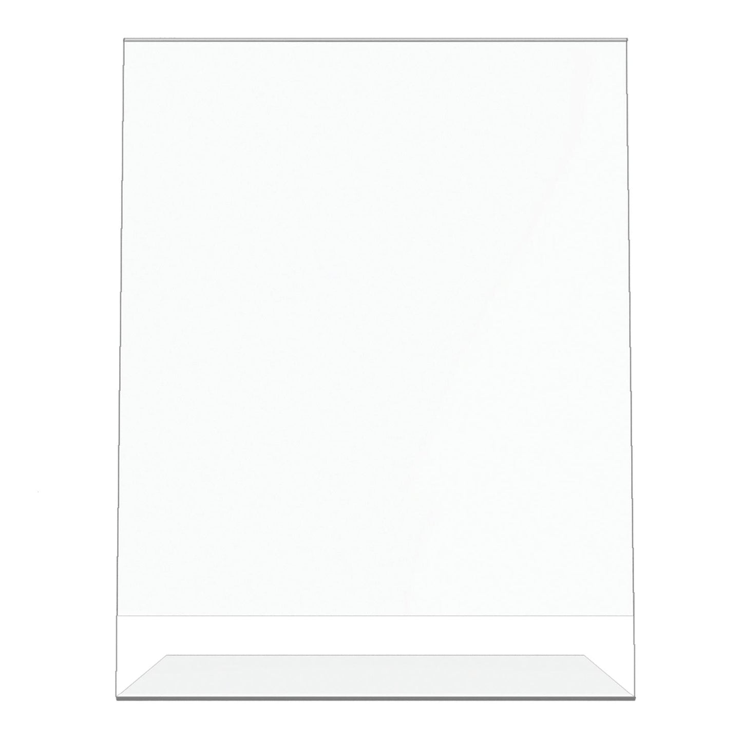 Office Depot� Brand Slanted Sign Holder, Vertical, 7 3/16"H x 5 1/16"W, Clear