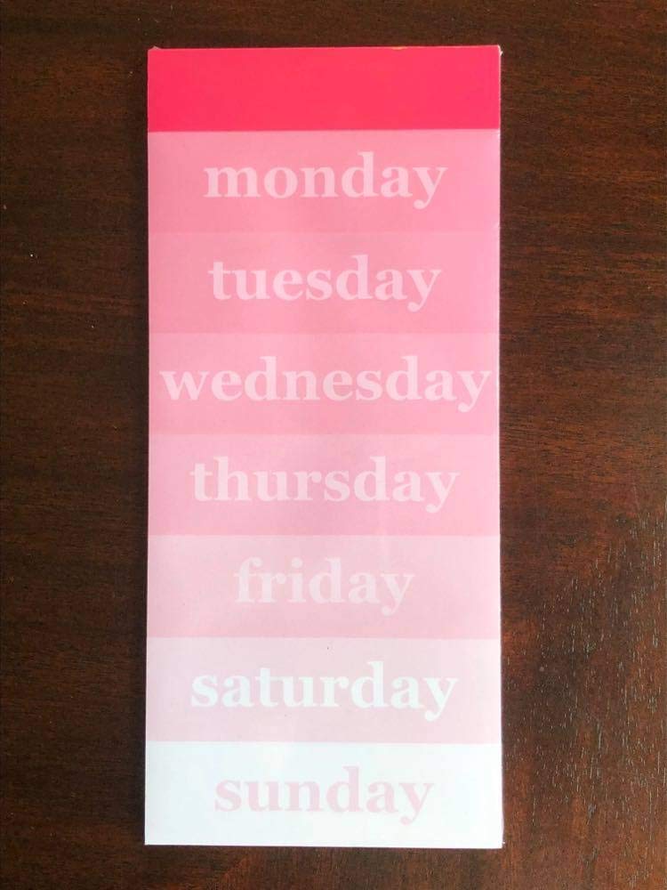 Office Depot Brand Undated Weekly List Pad, 4" x 9", Ombr�, US1930-010
