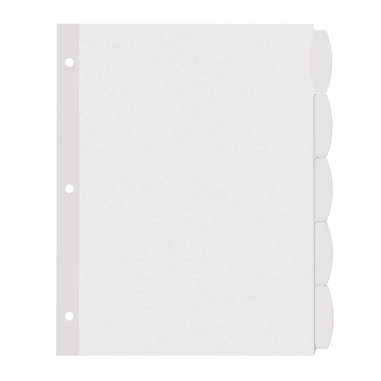 Avery Big Tab Printable White Label Dividers with Easy Peel, 5 Tabs, 4 Sets (14432)