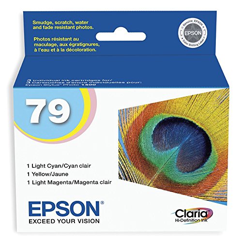 EPSON 79 Claria Hi-Definition Ink Standard Capacity (T079921-S) Works with Artisan 1430, Stylus Photo 1400