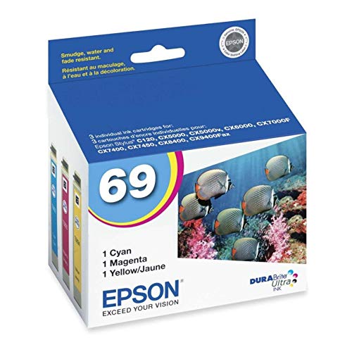 EPSON 69 DURABrite Ultra Ink Color Combo Pack (3 CYAN/MAGENTA/YELLOW) EXP 07.2023