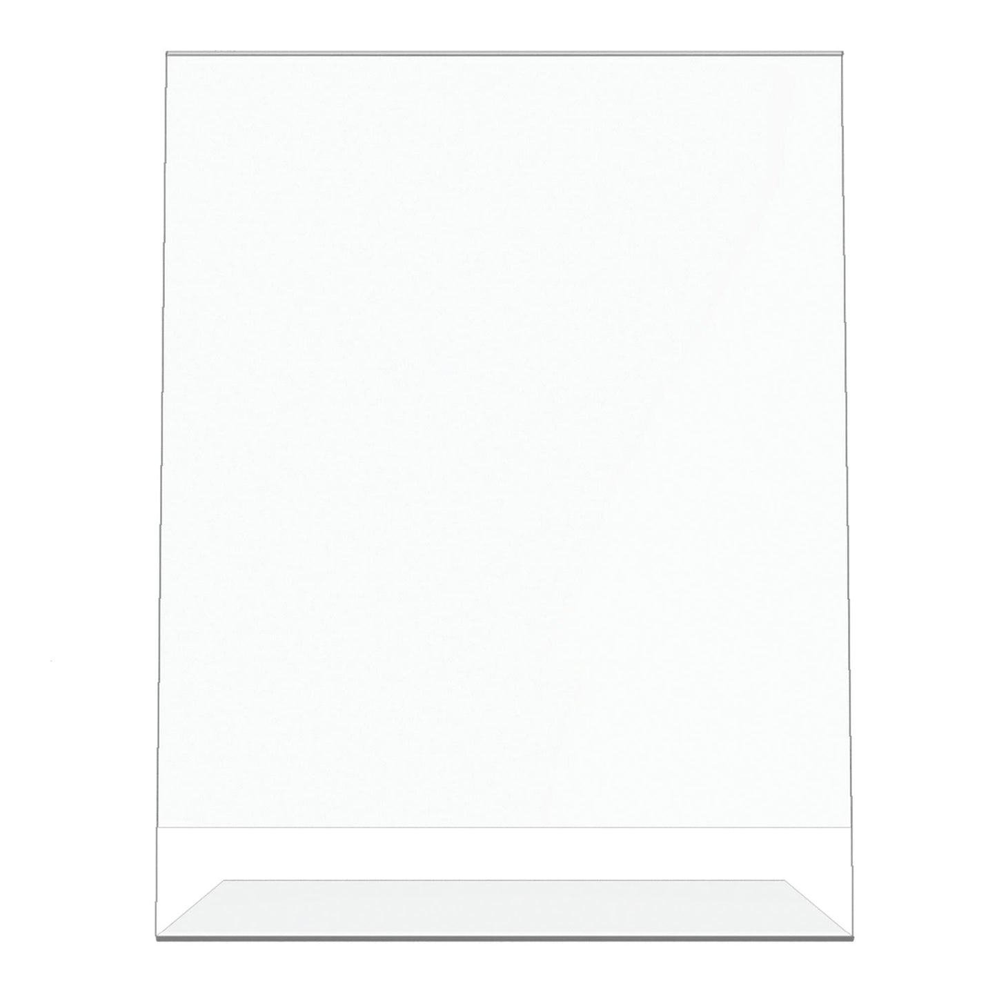 Office Depot Slanted Sign Holder, Vertical, 11in.H x 8 1/2in.W, Clear, 274457