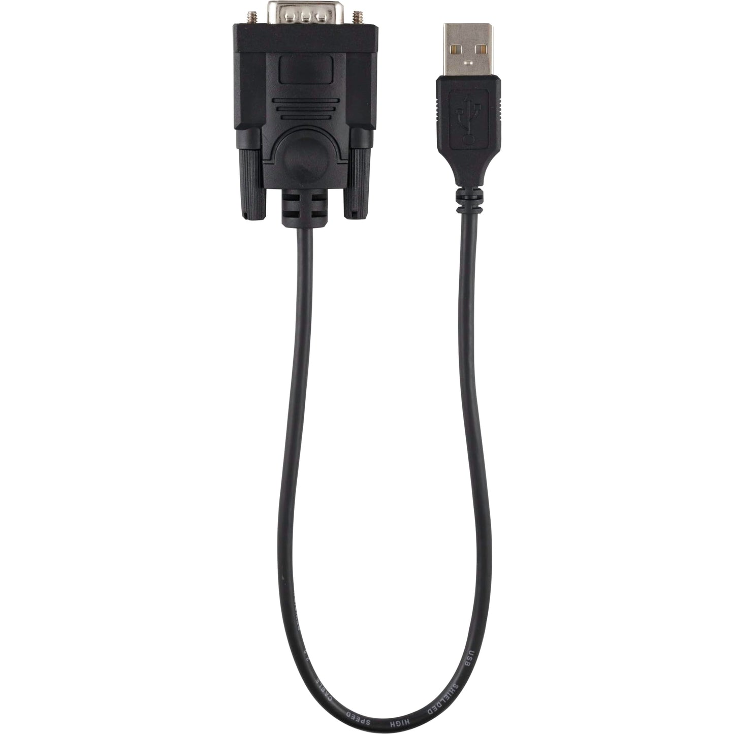 ATIVA® USB 2.0 to Serial Adapter, 1’, RS-232 DB9, Black, 26847