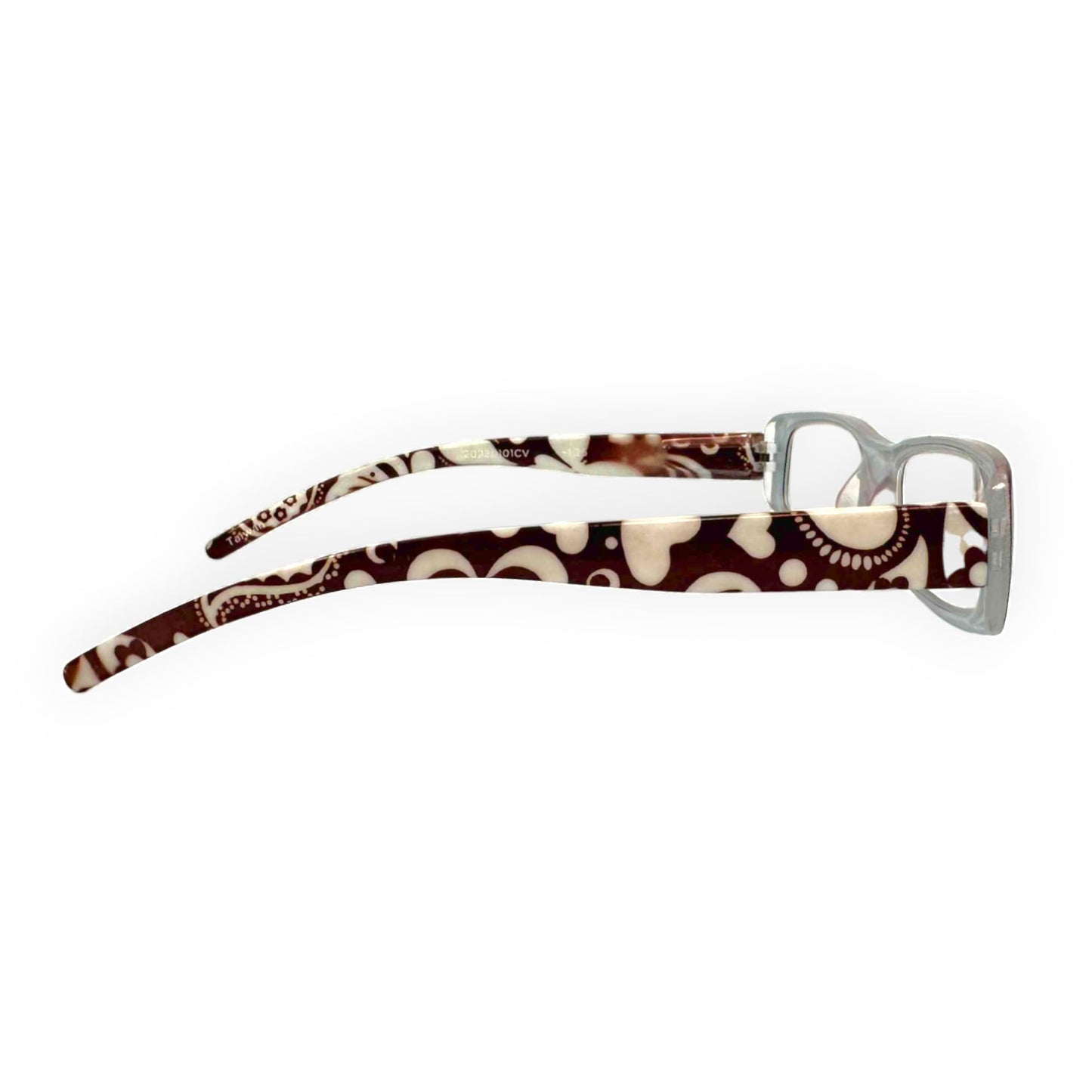 ICU Eyewear Wink +1.25 Magnification Reading Glasses (20220101 Brown Floral)
