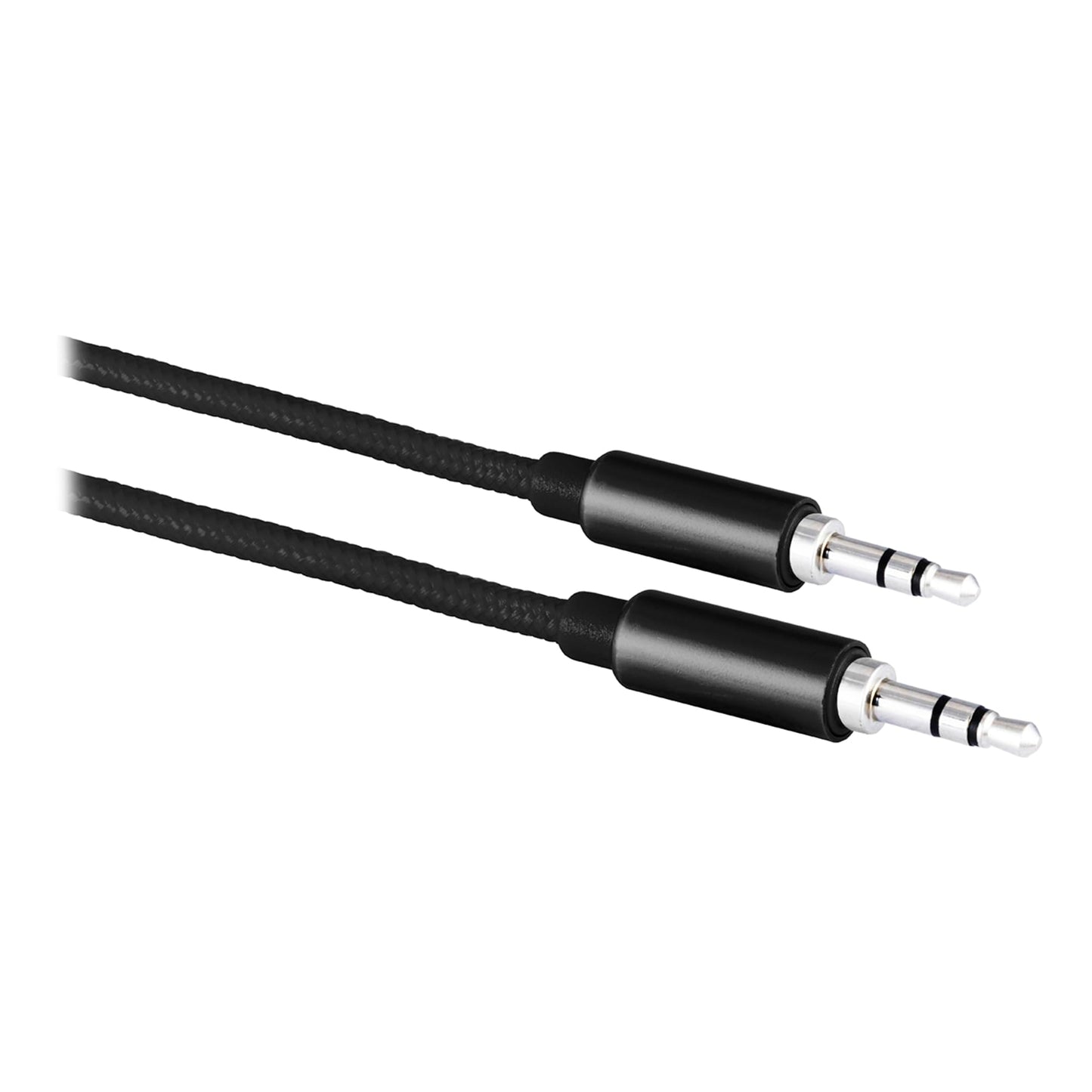 ATIVA® 3.5 mm Braided Auxiliary Cable, 6', Black, 46922