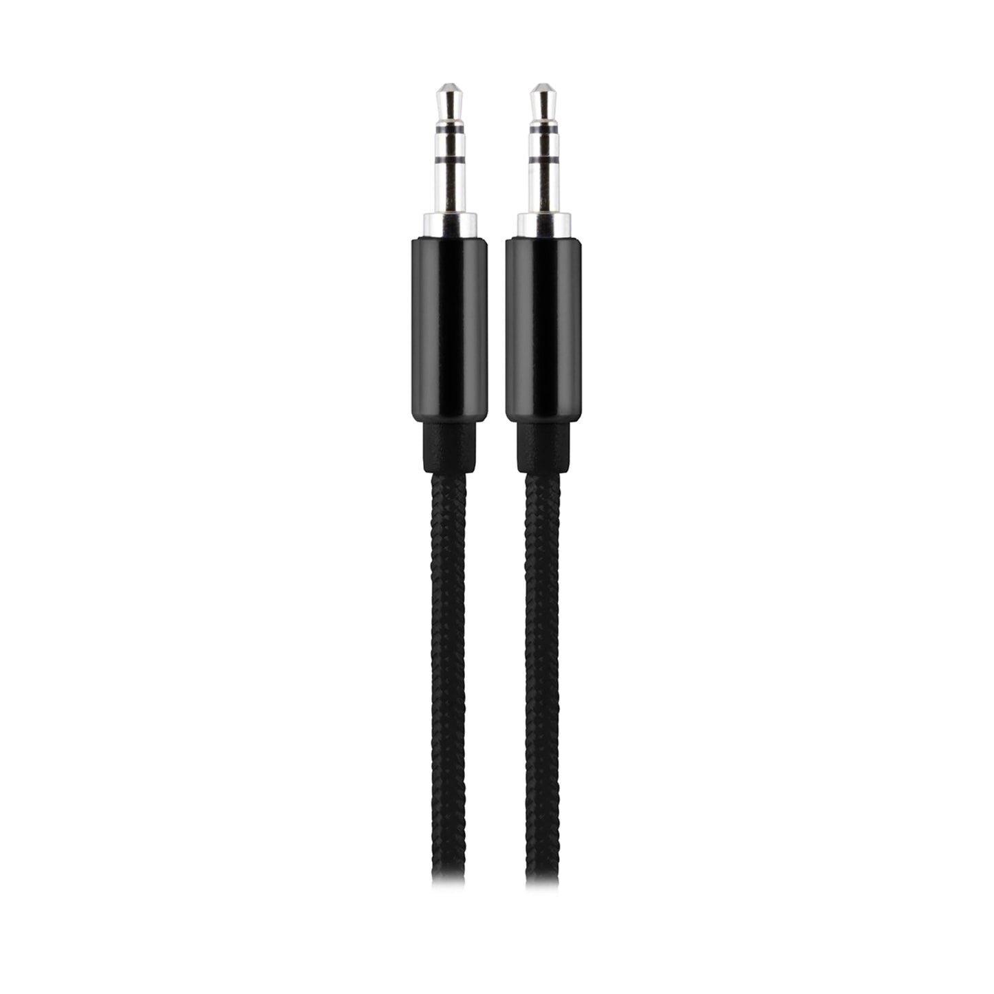 ATIVA® 3.5 mm Braided Auxiliary Cable, 6', Black, 46922