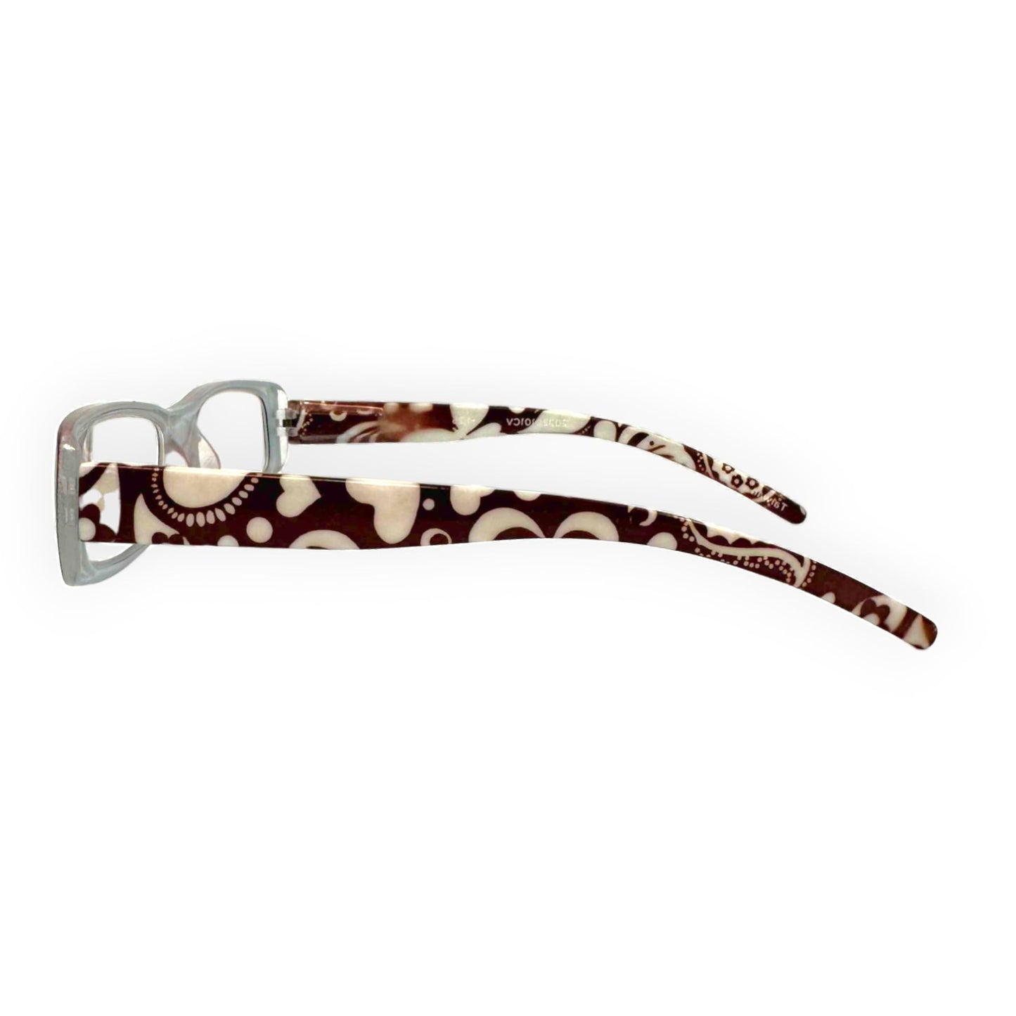ICU Eyewear Wink +1.25 Magnification Reading Glasses (20220101 Brown Floral)