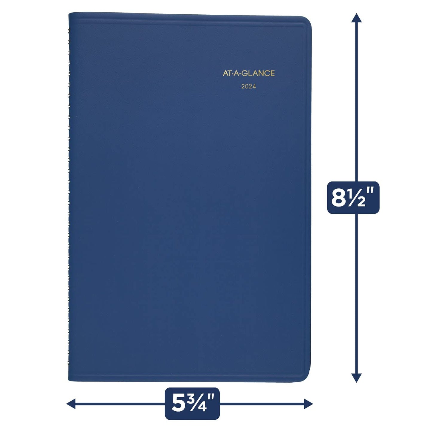AT-A-GLANCE 2024 Weekly Appointment Book Planner, 5" x 8", Small, Fashion, Blue (701082024)