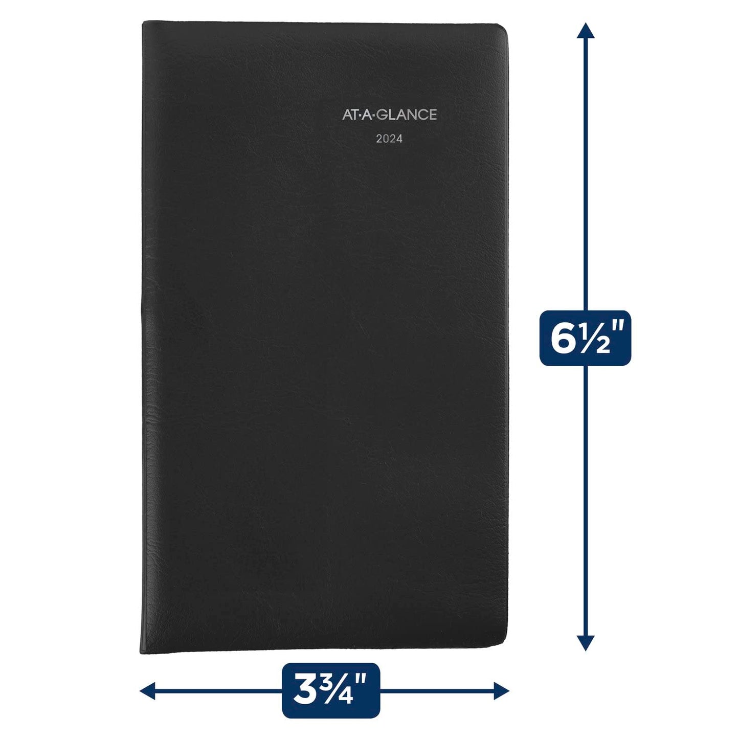 AT-A-GLANCE 2024 Monthly Planner, DayMinder, 3-1/2" x 6", Pocket Size, Black (SK530024)