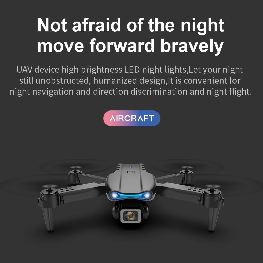 Generic E99 Pro Professional Entry-Level Drone, Dual Camera FPV WiFi, High Altitude Hovering, Outdoor Party Overhead Shot, Beginner Gift, Balck