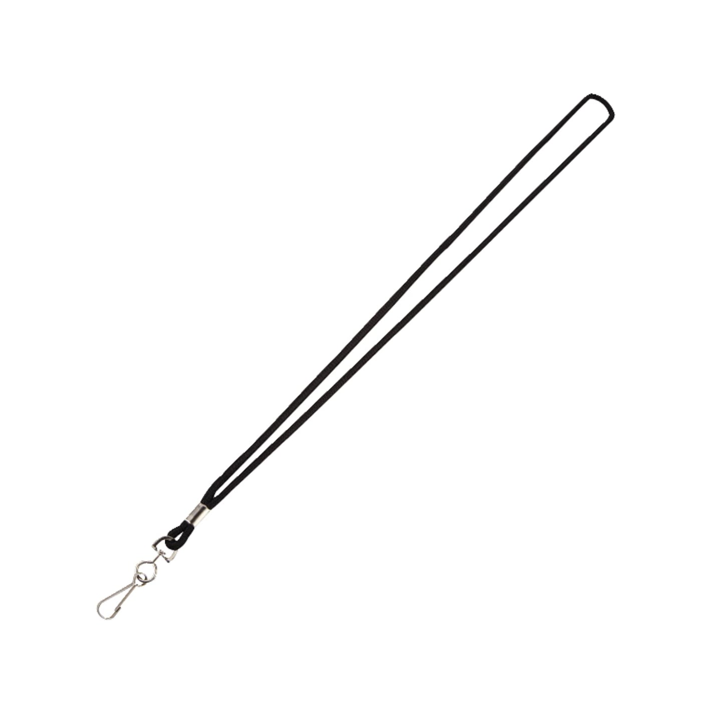 Office Depot® Brand Lanyards, Black, Pack Of 10