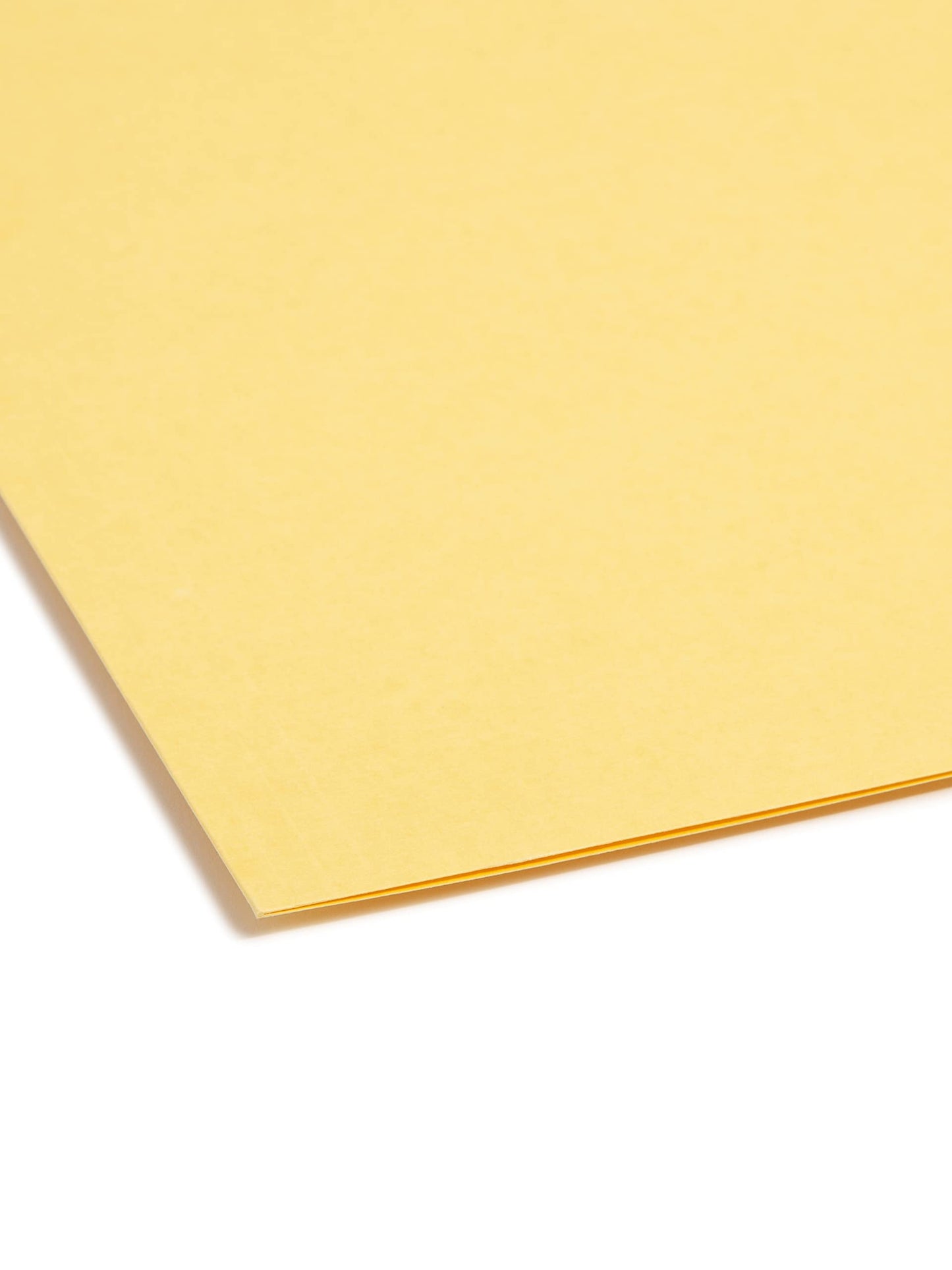 Smead 100% Recycled Fastener File Folder, 2 Fasteners, Reinforced 1/3-Cut Tab, Letter Size, Yellow, 50 per Box (12941)